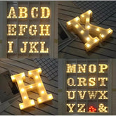 1pcs LED Alphabet Battery Operated All Led Letter A TO Z For Night Lights Wedding Birthday Party For Room and Decoration Using Without Electricity ValueKartPk