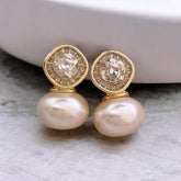 Elegant Pearl Stud Earrings | Classic High-quality Pearl Tops For Women | Perfect For Casual And Formal Wear ValueKartPk