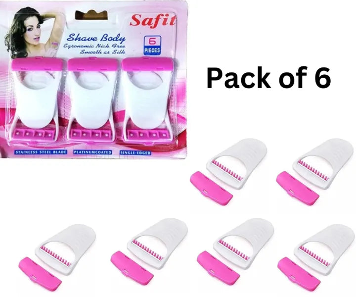 6 Pcs Set  Safit  Women Razor Disposable Body Shaving Razor ValueKartPk