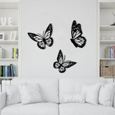 Wall Art 3Pcs Butterfly Wooden, Room Decoration wall art D10 ValueKartPk