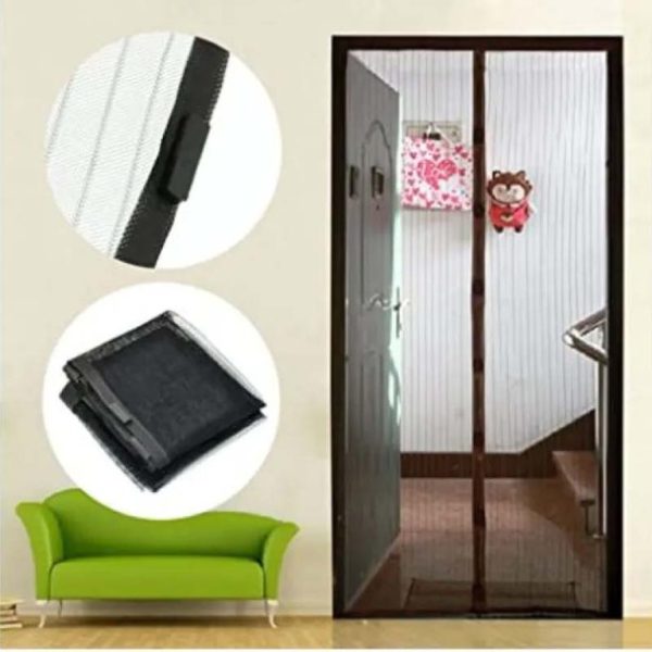 Magic Mesh Deluxe- Hands Free Magnetic Screen Door, Mesh Curtain Keeps Bugs Out ValueKartPk