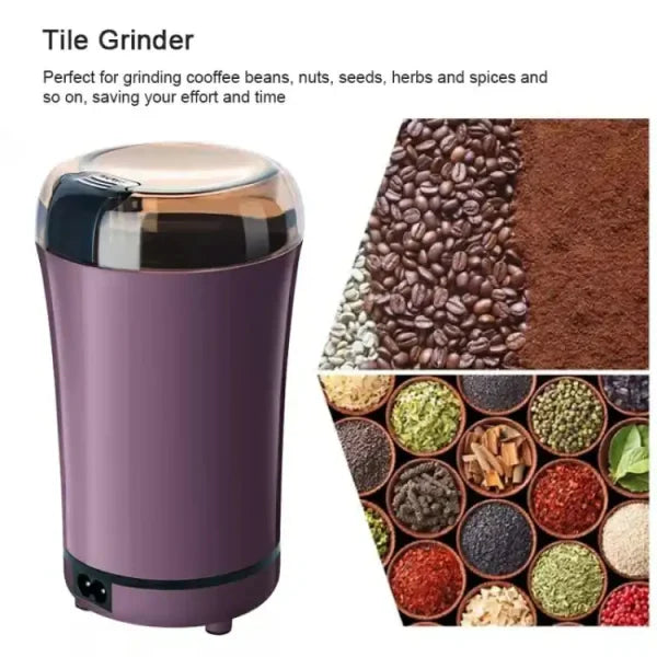 Multi-function Electric Grinder Grain Grinder Grinder Coffee Bean Machine Small Traditional Chinese Medicine Grinder (Random Color) ValueKartPk