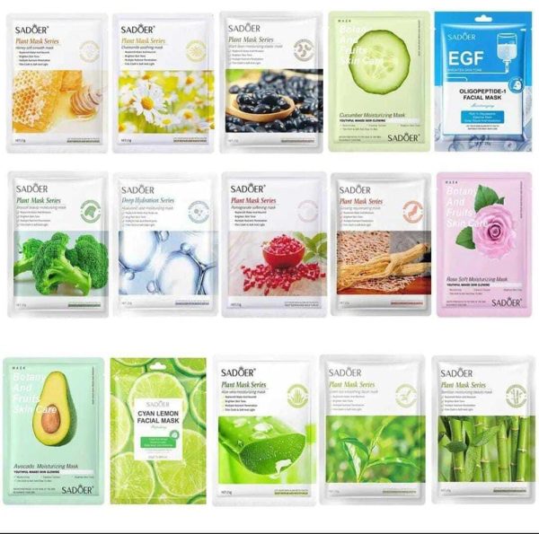 Pack Of 6 Random Sheet Masks – Hydrating, Brightening, And Nourishing ValueKartPk