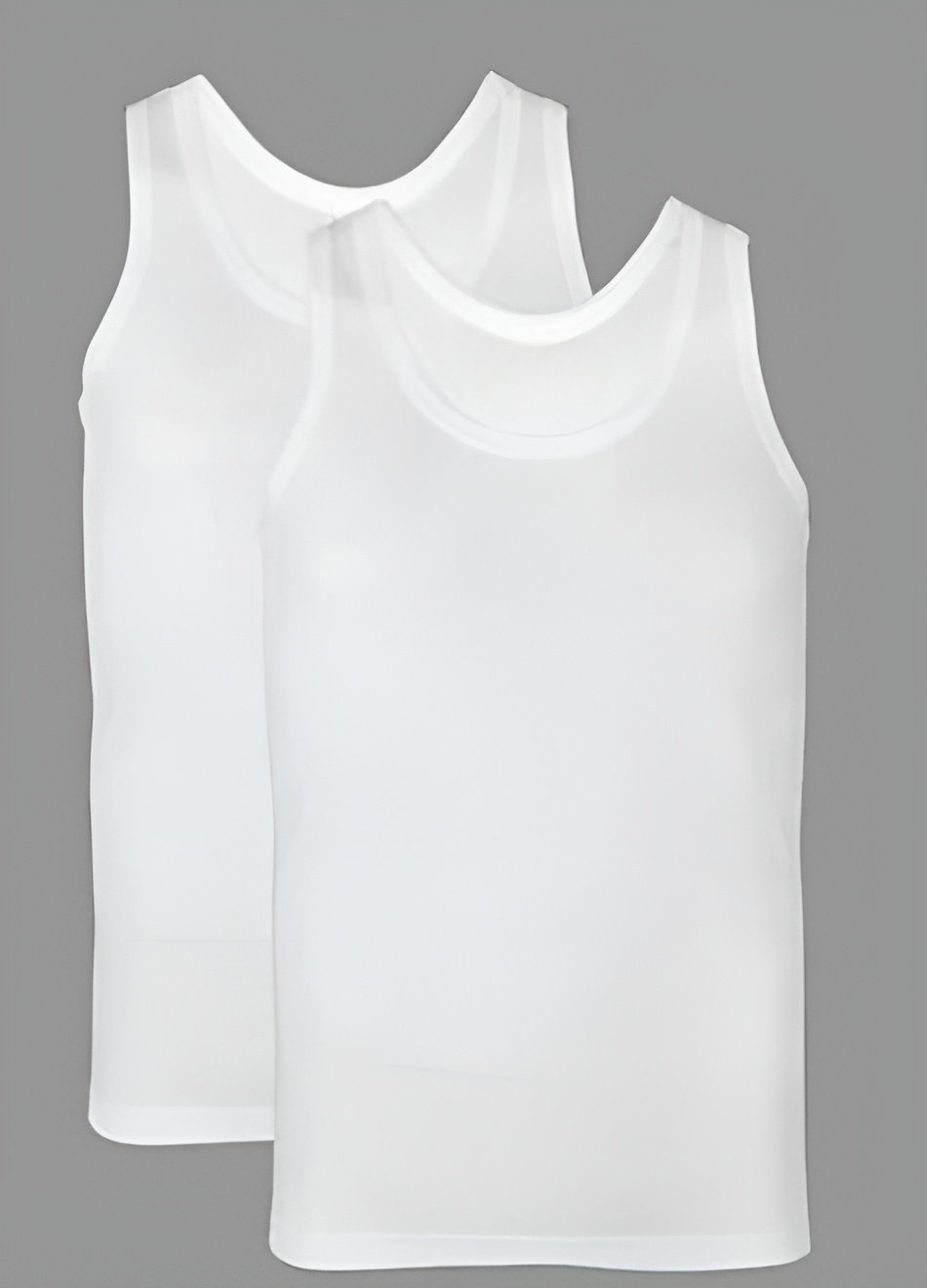 Pack of 2 Men under garment White banyan Round Neck Sleeveless Plain/Solid Undershirt/Vest Men's Under vests ValueKartPk