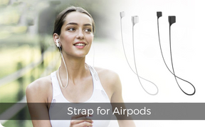 Anti Lost Silicone Earphone Rope Holder Cable For AirPods Strap Wireless Bluetooth Headphone Neck Strap Cord String 55CM ValueKartPk