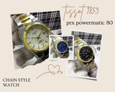 AA1( tissot 1853 prx powermatic 80) watch golden and silver chain style watch ValueKartPk