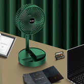 Rechargeable - Portable Telescopic Folding Fan | USB Foldable | Table Desk Fan | Telescopic Design Floor | 3 Speeds Adjustable height Fan (Random color) ValueKartPk