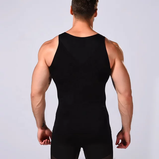 Slim n Fit Body Shaper Vest Shirt - Tank Top Sleeveless Shapewear For Men ValueKartPk