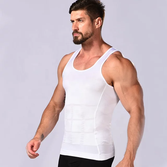 Slim n Fit Body Shaper Vest Shirt - Tank Top Sleeveless Shapewear For Men ValueKartPk