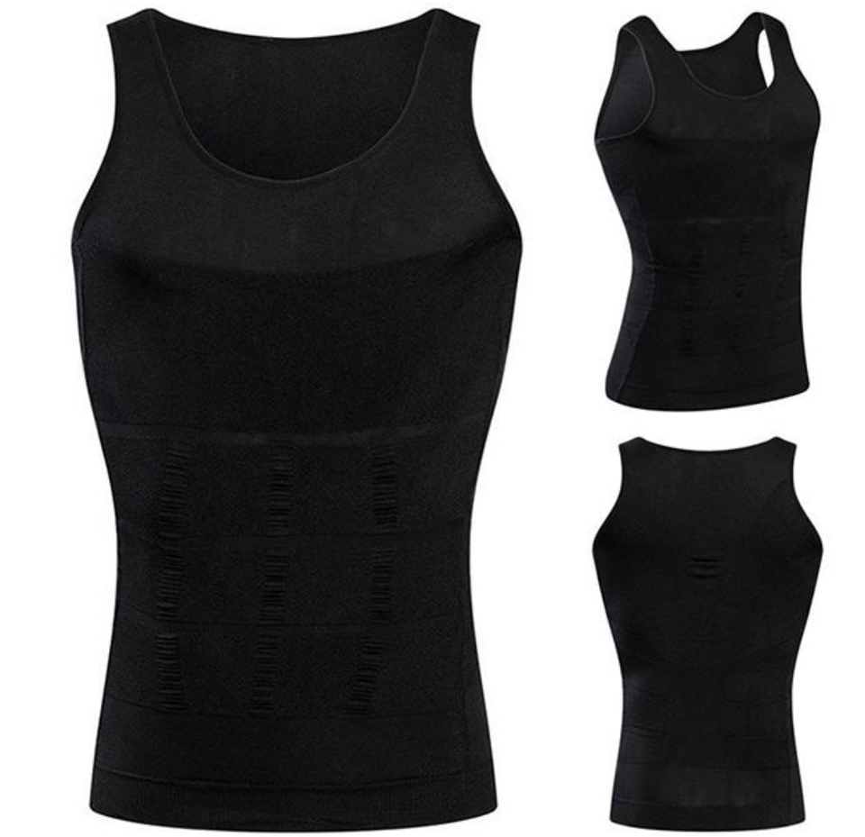 Slim n Fit Body Shaper Vest Shirt - Tank Top Sleeveless Shapewear For Men ValueKartPk