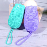 Silicone Soap Bath Massage / Bath Body Brush High Quality Silicon Bath Brush (Random Color) ValueKartPk