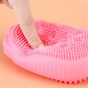 Silicone Soap Bath Massage / Bath Body Brush High Quality Silicon Bath Brush (Random Color) ValueKartPk