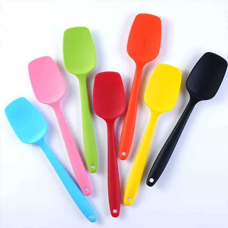 1Pc Silicone Spatula Dishes Baking Mix Set Pastry Tools ValueKartPk