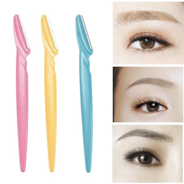 Pack of 3 - Tinkle Eyebrow Razor, Face Hair Removal and Shaper, Facial Razor For Girls (Random color) ValueKartPk