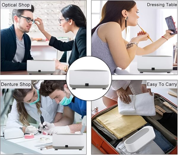 Ultrasonic Cleaner Jewelry Watch Eye Glasses Ring Makeup Brush Cleaning Machine (Random color) ValueKartPk